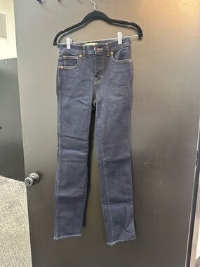 Madewell Navy Skinny Jeans with Contrast Stitching